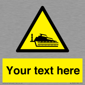 Custom warning grounding cruiser on lock cill